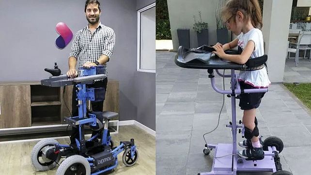 Alejandro Bisi y su bipidestador motorizado&nbsp;