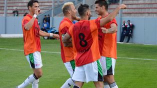 Corulo fue el verdugo de Atlético Paraná. Foto Twitter Estudiantes de San Luis.&nbsp;