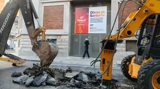 Comenzaron los trabajos de la EPE en el centro: qué colectivos desvían y por dónde