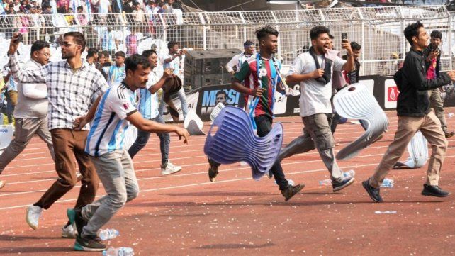 La visita de Messi a India terminó con destrozos