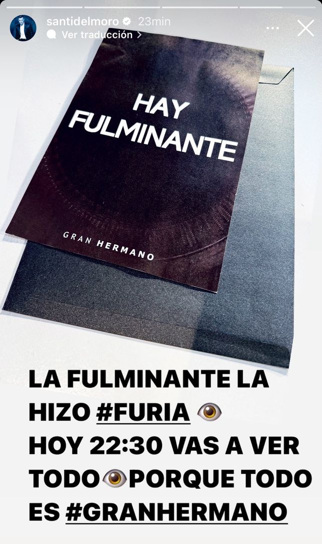 Santiago del Moro reveló quién utilizó la fulminante en un programa de radio y en su cuenta de Instagram.