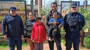 La rápida intervención de policías salvaron la vida de un niño desvanecido