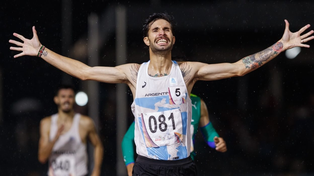 El entrerriano Federico Bruno sumó su segunda presea dorada ganando los 1500 con un registro de 3:40.90.
