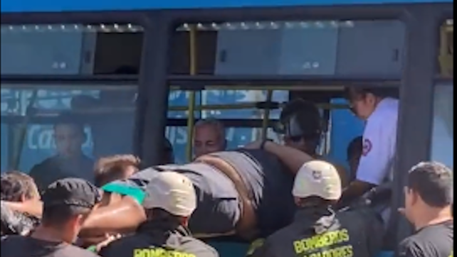 Un tren impactó a un colectivo y varias personas sufrieron heridas