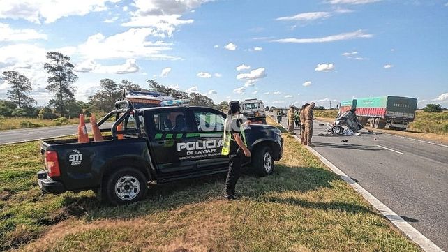 Siniestro fatal en la autopista Santa Fe-Rosario.&nbsp;
