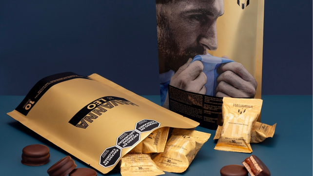 Así es el alfajor de Lionel Messi que ya se vende en Argentina