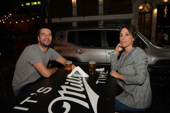 Renzo Del Fabro y Celeste Daruich