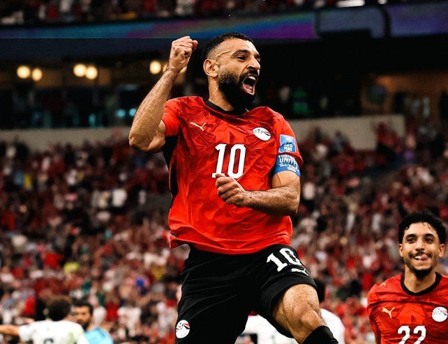 Salah marcó para Egipto ante Nueva Zelanda.