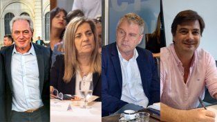 Atilio Benedetti, Marcela Antola, Pedro Galimberti y Francisco Morchio, diputados nacionales de Juntos por Entre Ríos.