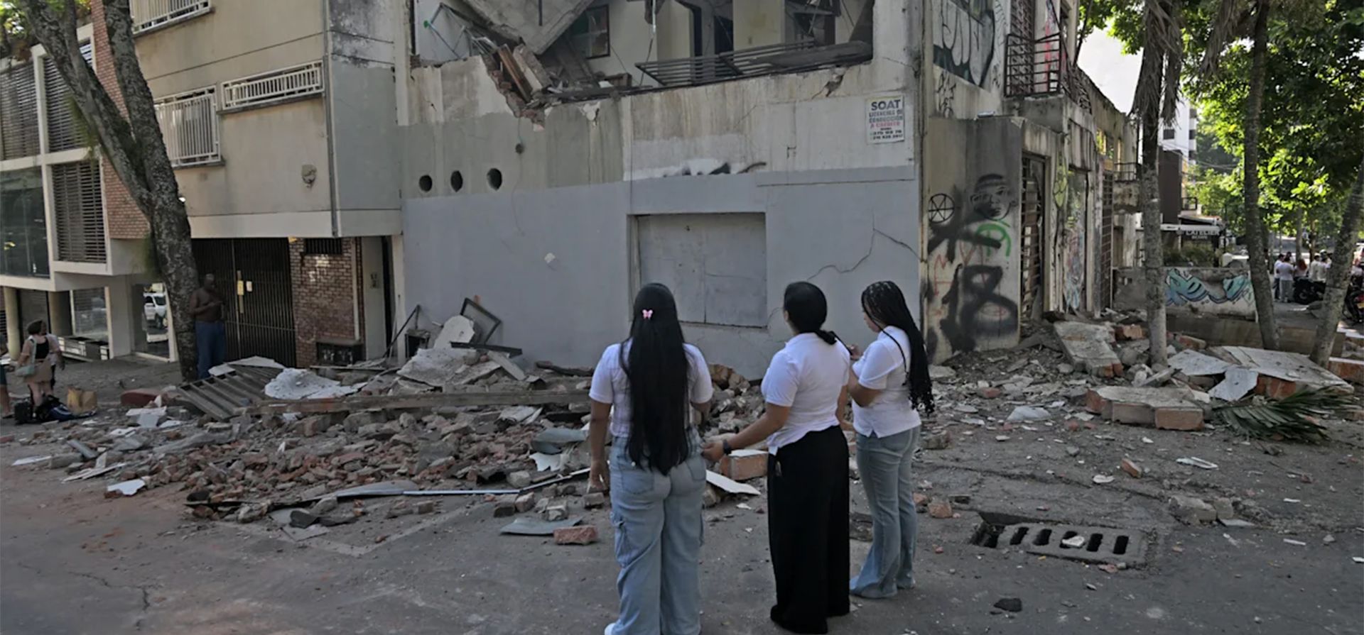 El terremoto causó graves daños en Cali. [Getty Images]