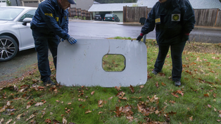 La puerta del Boeing 737 apareció en el jardín de un maestro de escuela.&nbsp;