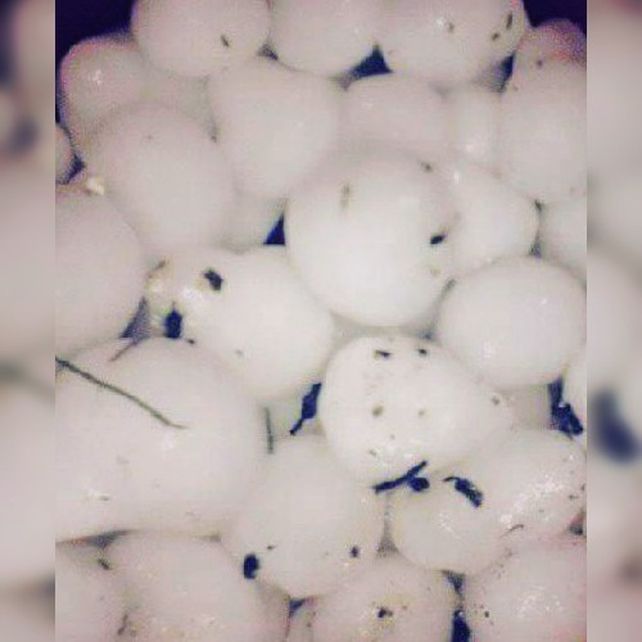 Tal como alertó el SMN granizó en el norte entrerriano