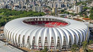 El estadio Beira Rio de Porto Alegre sufrió las secuelas de la inundación, pero ya fue reacondicionado.
