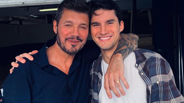 Marcelo Tinelli junto a su hijo Francisco