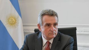 El jefe de Gabinete, Agustín Rossi, coincidió con su colega de Interior, Wado De Pedro.