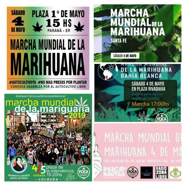 Mirá el mapa de las marchas por la legalización de la marihuana en Argentina