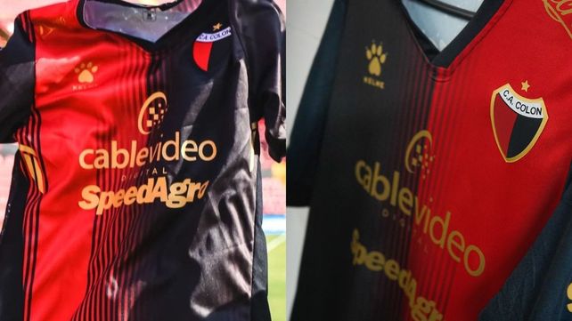 Colón salió ante Huracán con un modelo y su franja roja a la derecha