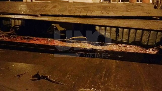 La droga. El acoplado del camión tenía doble fondo.&nbsp;