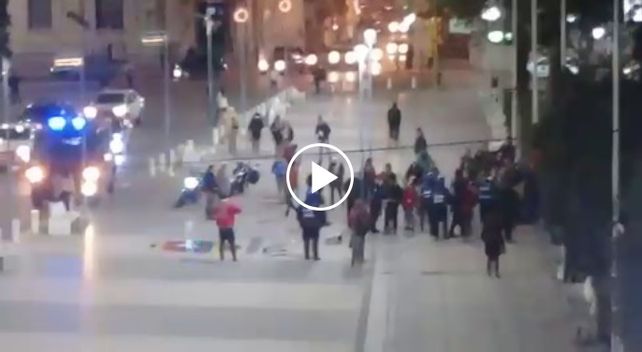 VIDEO: incidentes durante una pintada a favor del aborto legal