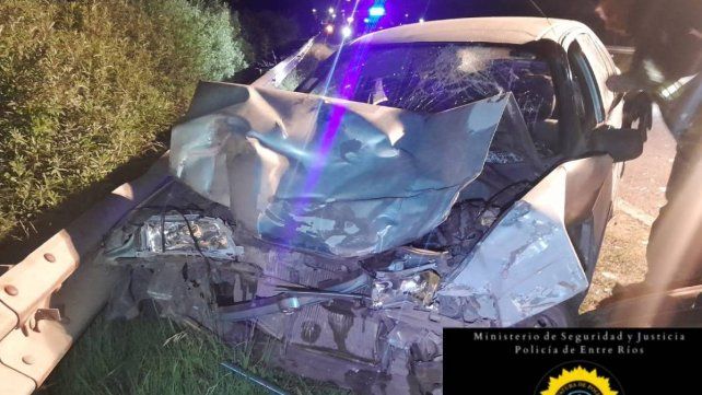Fuerte choque múltiple en Ruta 135: un conductor está grave