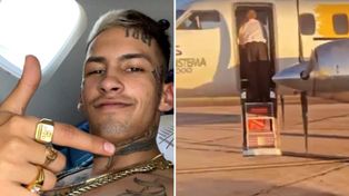 L-Gante vivió un momento tenso en pleno vuelo y lo contó en las redes sociales.
