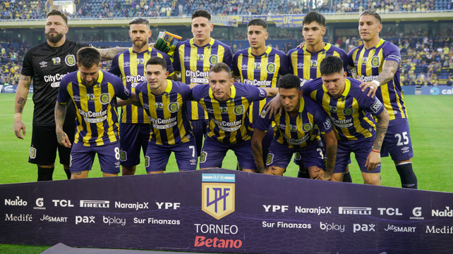 La formación titular de Central que dispuso Ariel Holan para enfrentar a Racing.