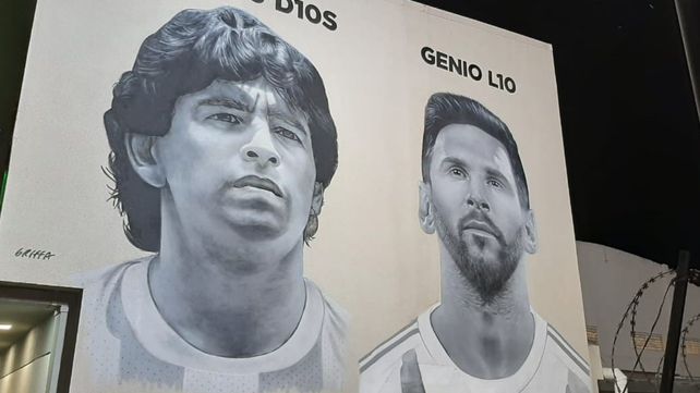 Juntos. Diego Maradona y Lionel Messi