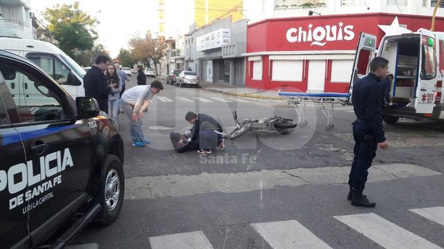 El accidente ocurrió en Maipú y Marcial Candioti.