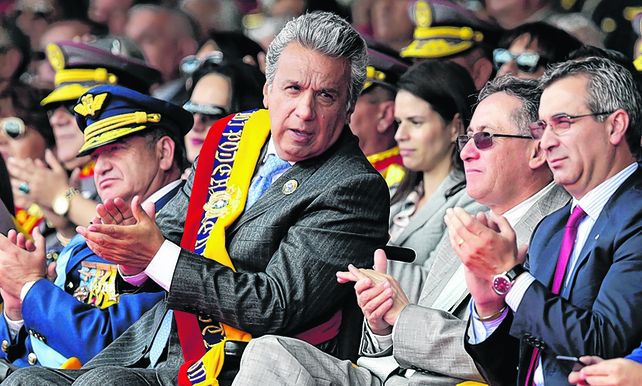 Viraje. El presidente ecuatoriano asumió en mayo pasado con una postura más moderada que Correa.