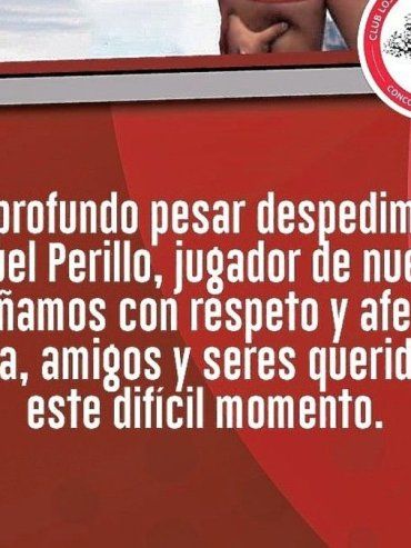 Los Espinillos expresó su profundo dolor por la muerte de Juan Manuel Perillo