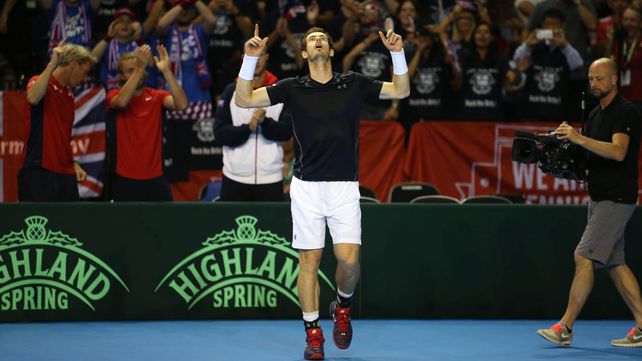 Pella cayó con Murray y la semifinal de la Copa Davis se definirá en el quinto punto