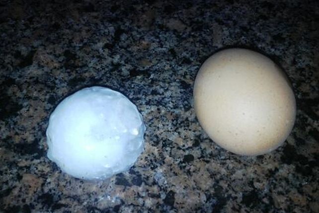Cayó granizo a 14 kilómetros de Rosario y rige alerta por tormentas abundantes para Santa Fe