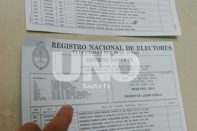 A partir del viernes se podrá consultar los padrones electorales definitivos