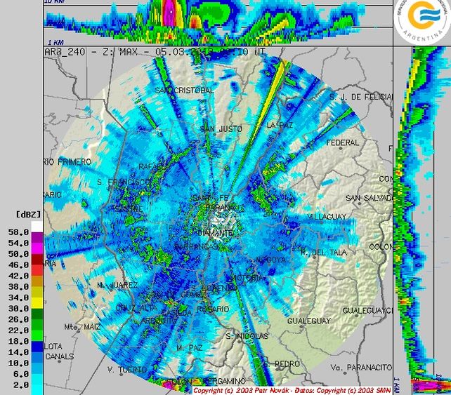 Anunciaron tormentas fuertes para gran parte de Entre Ríos