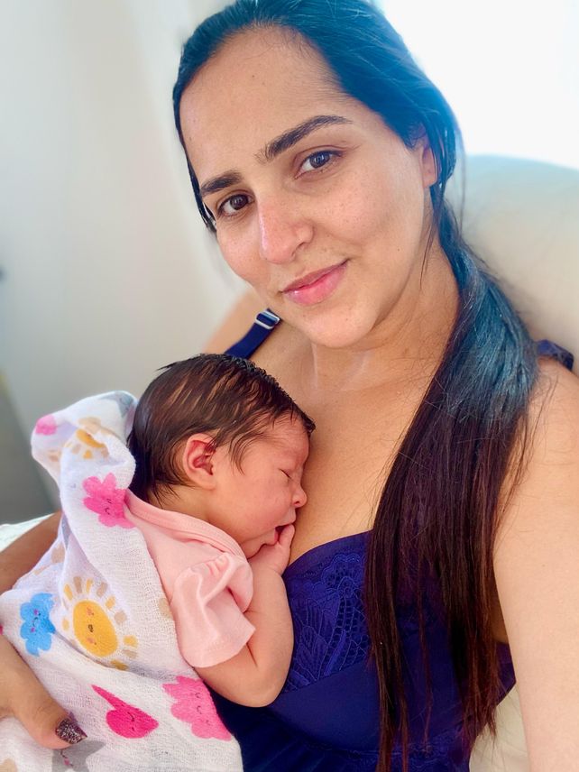 Miriam y bebé Hadassah