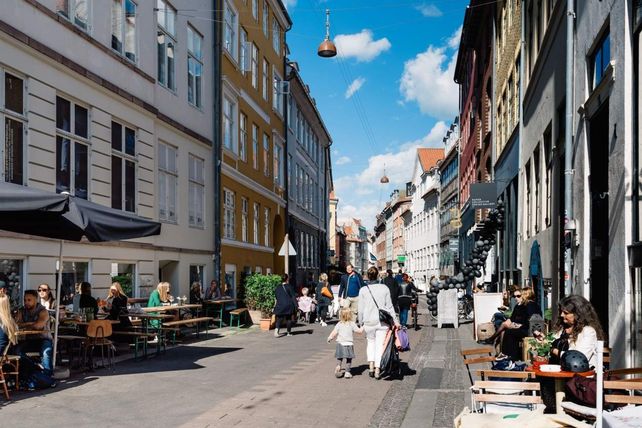 CIUDAD. Una calle de Copenhague