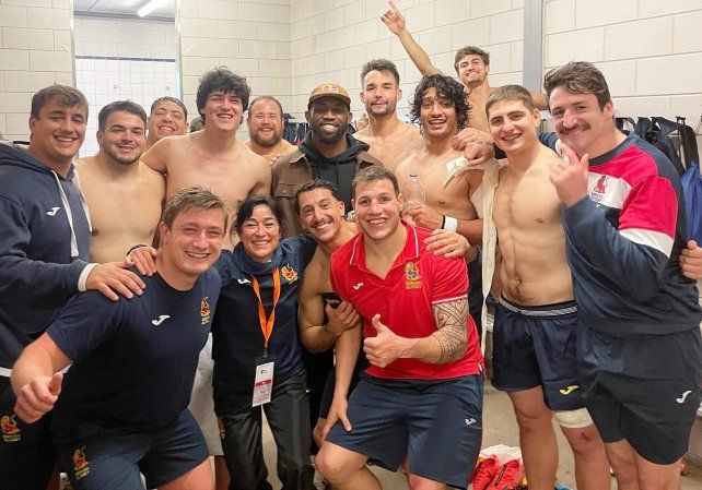 El Gitano Tani Bay tras el triunfo de España sobre Holanda 20 a 18.