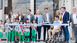 En Carlos Pellegrini participó de la apertura del nuevo Juzgado de Paz y del Registro Civil, y recorrió la obra de la rotonda en la intersección de las rutas 66 y 40-s.