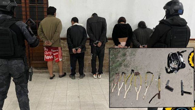 Una violenta disputa entre vecinos en Barrio Laguna terminó con la detención de 10 personas y el secuestro de armas