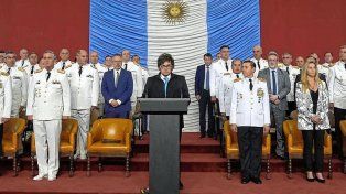 Javier Milei homenajeó a tres integrantes de las fuerzas federales, entre ellos al entrerriano Juan Pereyra.