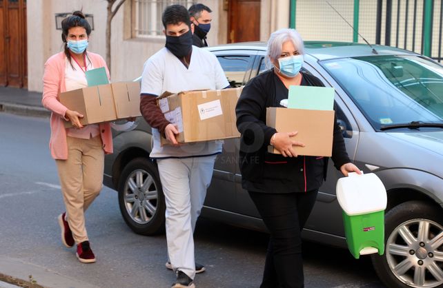 Imágenes del operativo llevado a cabo por el Ministerio de Salud en el edificio de barrio Sur