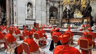 Colegio Cardenalicio. Organismo institucional de la Iglesia católica que tiene entre sus principales funciones la de elegir a quien comandará los destinos del catolicismo cuando se produce la acefalia en el pontificado.