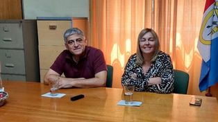 Rodolfo Pallotti reemplazará a Marina Bordigoni en la comuna de Carlos Pellegrini. El anuncio fue este mediodía en conferencia de prensa. (Foto: www.portalpellegrinense.com)