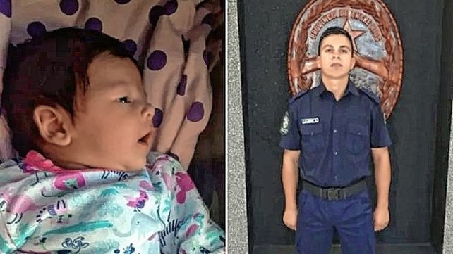 Policía entrerriano salvó a una bebita de morir ahogada