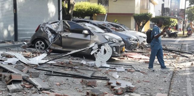 Daños causados por el terremoto en Cali. [EPA]