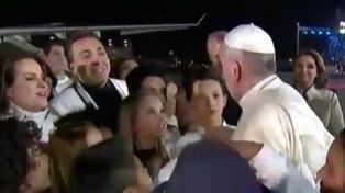 El Papa fue recibido en México por Cristian Castro que dedicó una canción especial