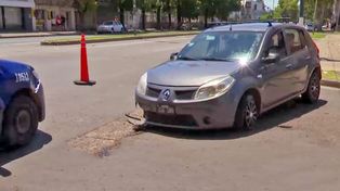 El autómovil que intentó robar el delincuente de 31 años.