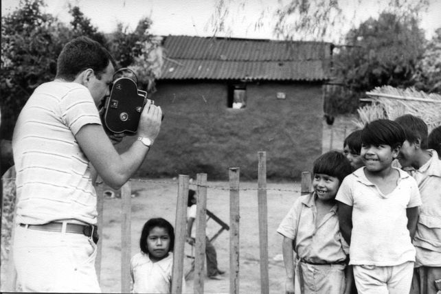 Gleyzer filmando para Telenoche