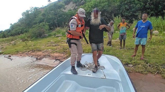 El hombre fue rescatado en la zona de barrancas de La Paz.