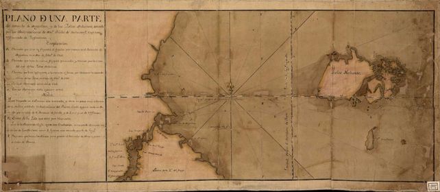 Malvinas en un mapa francés de 1760. Fuente: Malvinas en Imágenes